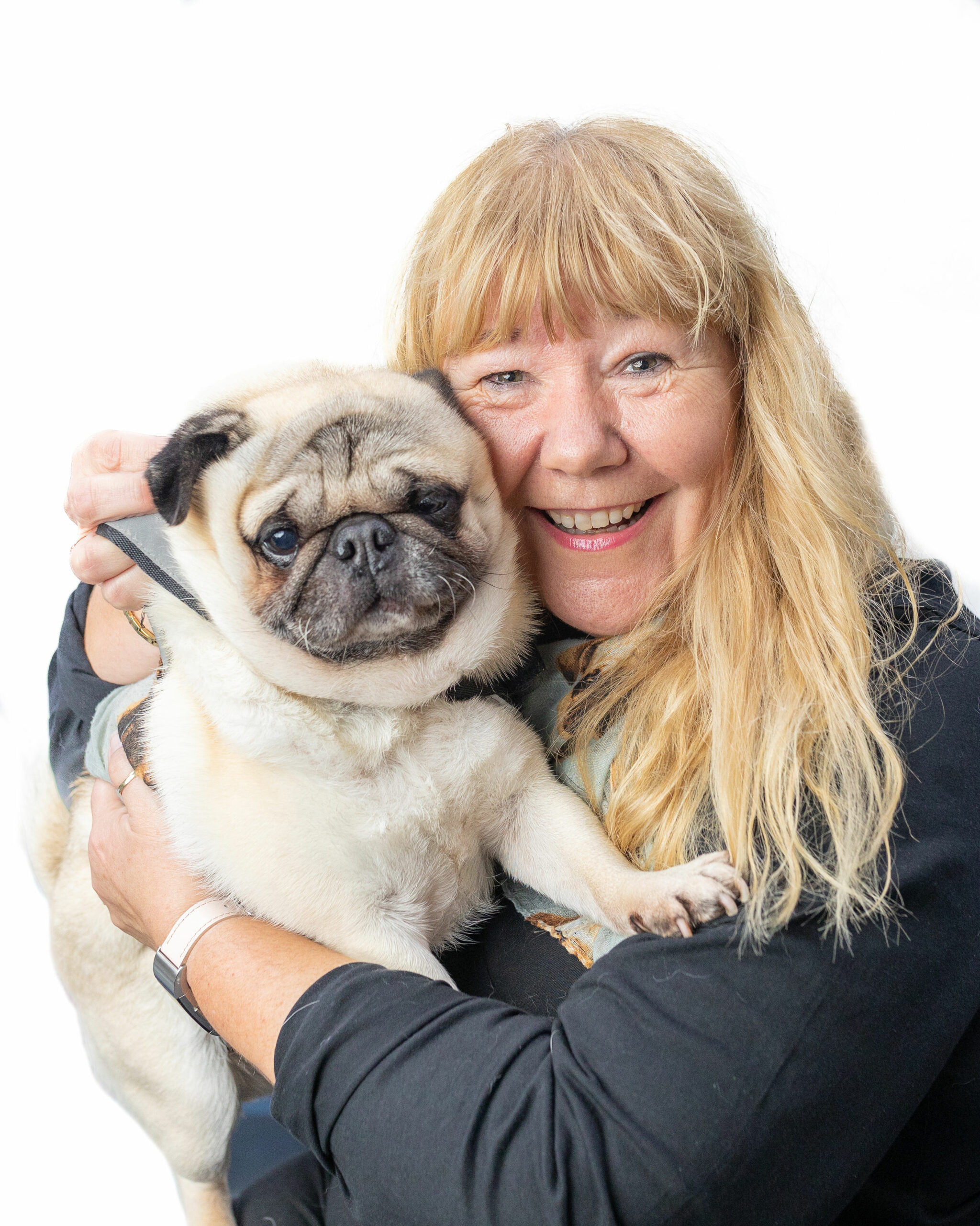 Ally Norris with pug